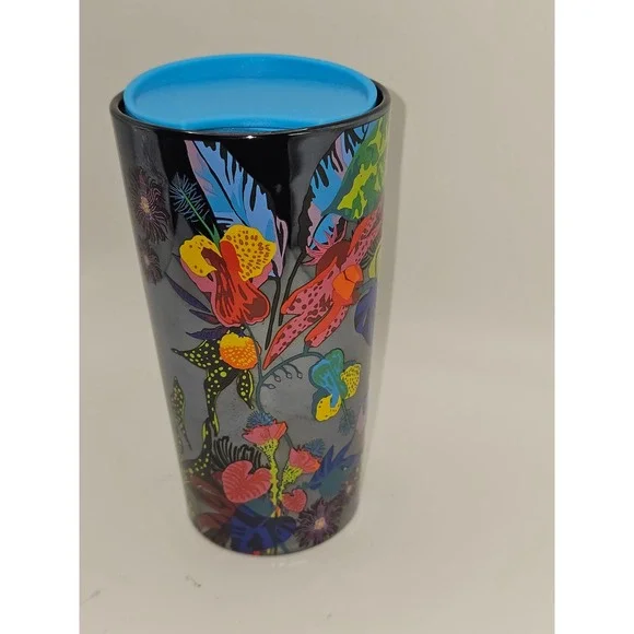 Starbucks Summer of 2023 Immersive Florals Luster Ceramic Tumbler 12oz - Picture 2 of 8